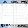 2025-2026 Planner - Weekly and Monthly Planner, July 2025 - June 2026, Holidays, Contacts and Notes Pages, Vegan Leather Cover, Elastic Closure,