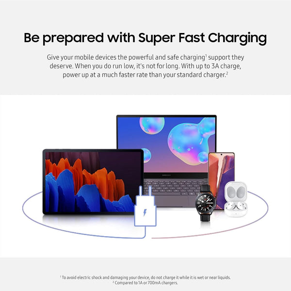 Samsung 25W PD Wall Charger USB C Adapter, Super Fast Charging Block for Galaxy Phones and Devices (EP-T2510), 100-240V, Cable Not Included, (Black)