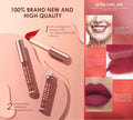 LANGMANNI 6 Matte Lipstick with 6 Lipliners Durable Makeup Set,Long-Lasting Non-Stick Cup Not Fade Waterproof Pigmented Velvet Lipgloss Kit Beauty
