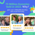 First Day Kids Multivitamin Gummies - Multivitamin for Kids Ages 4+, Delicious Strawberry & Orange, Beta Carotene, Fruit & Vegetables - Childrens