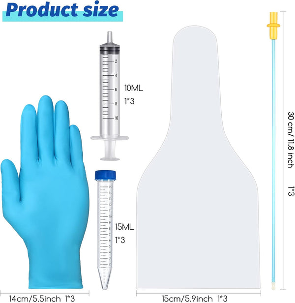 Weewooday 3 Set AI Artificial Insemination Dog Breeding Kit Artificially Inseminate Kit Disposable Canine Cones Dog Semen Collection Bag for