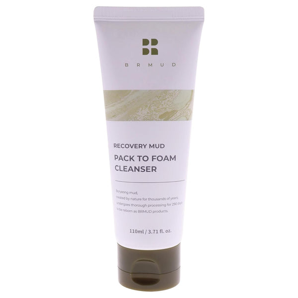 Recovery Mud Pack to Foam Facial Cleanser for Sebum Control and Makeup Cleansing 110Ml (3.72 Fl.Oz.) - 2-In-1 Foaming Cleanser for Pore Reduction,