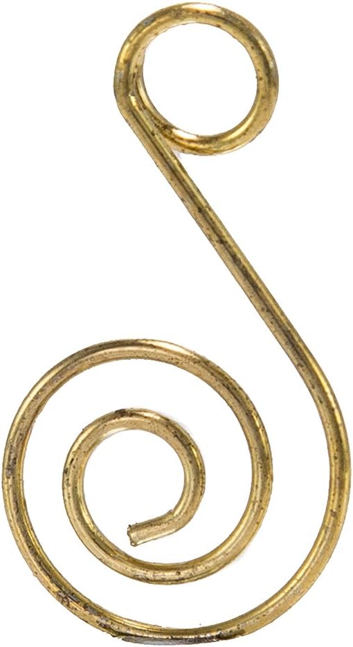 Kurt Adler Ornament Hook, 1.25-Inch, Gold, Set of 50 for Christmas