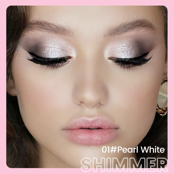 Kaely 2In1 Cream Eye Shadow Brightener Sticks, Pearl White Eyeliner Pencil Shimmer, Eyeshadow Applicator Stick Waterproof Pigmented, Eye Shadow