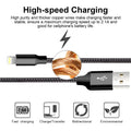 Iphone Charger, 5 Pack 3/3/6/6/10FT Apple Mfi Certified USB Lightning Cable Nylon Braided Fast Charging Cord Compatible for Iphone