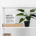 Funny Office Wooden Sign Dumpster Fire Desk Accessories This Little Light of Mine I'M Gonna Let It Shine Wood Block Box Sign Office Desk Shelf Decor