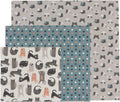 DANICA NOW DESIGNS Cats Beeswax Wrap, 3 CT