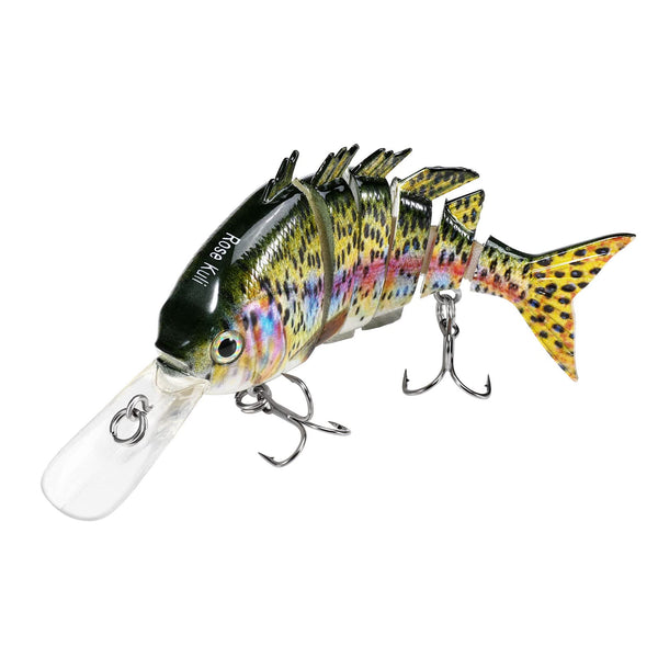 Fishing Lures for Bass Trout Topwater Multi Jointed Swimbaits Slow Sinking Bionic Swimming Lures Bass Freshwater Saltwater Bass Lifelike Fishing