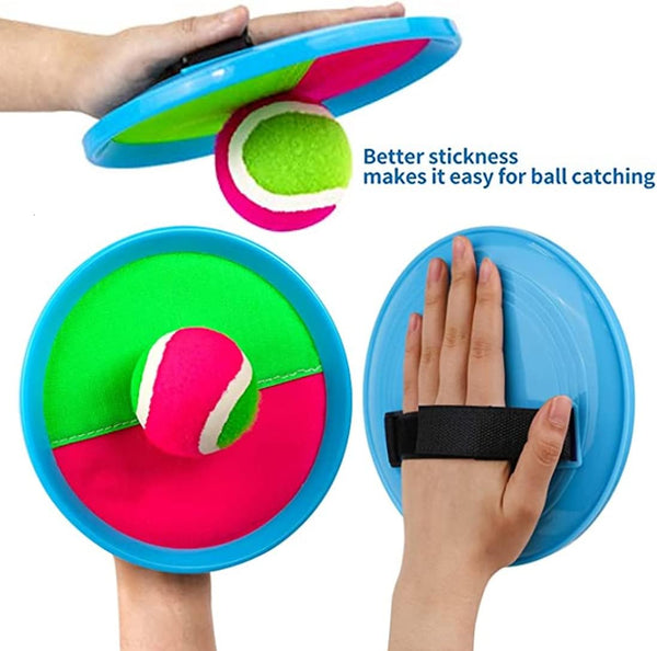 Toss and Catch Ball Set | Toss and Catch Sports Game Set - Upgraded Version 8inch Toy Paddle Catch Toy for Gift Kids/Adults/Family/Backyard Beach