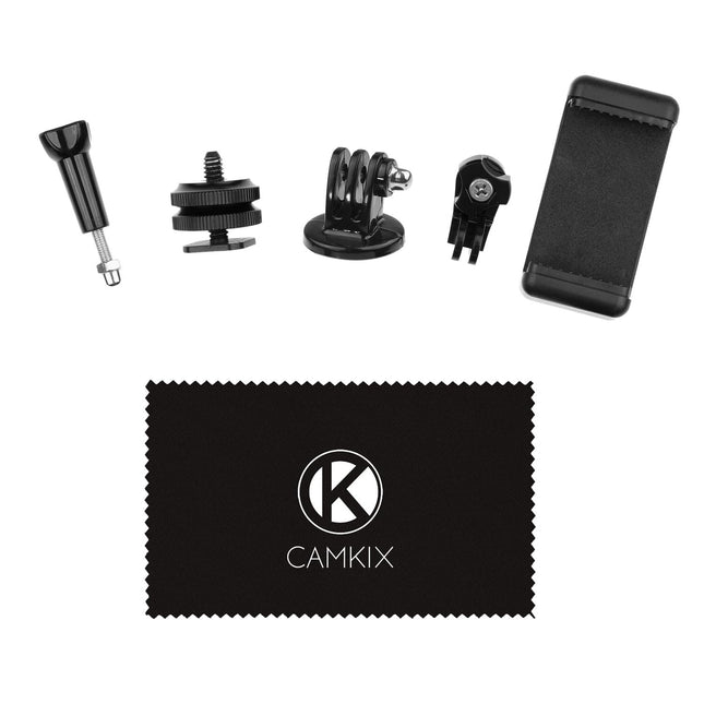 Camkix Hot Shoe Mount Adapter Kit Compatible with Phone, Action Cam to the Flash Mount of Your DSLR Camera - Record Your