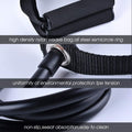 Resistance Exercise Band with Handles, Workout Band Weight Band for Physical Therapy,Strength Training Home Gym Fitness,With Door Anchor & Storage