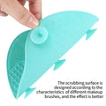 2 Pcs Silicone Make up Brush Cleaning Mat, Makeup Brush Cleaner Mats, Cosmetic Cleaning Pads, Portable Washing Tool with Suction Cup for Makeup