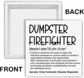 Funny Office Wooden Sign Dumpster Fire Desk Accessories This Little Light of Mine I'M Gonna Let It Shine Wood Block Box Sign Office Desk Shelf Decor