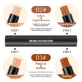 Evpct 4 Colors Contour Stick Makeup Set Concealer Stick Cream Contouring Contour Palette Makeup Kit for Beginners Nose Bronzer Stick Liquid