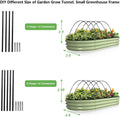 Garden Hoops Grow Tunnel, 6 Sets of 7FT Greenhouse Hoops for Raised Beds, Rust-Proof Fiberglass Frame for Garden Netting, Small Greenhouse Kit,