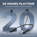 N18 Neckband Bluetooth Earbuds, Wireless Bluetooth 5.2 Headphones with Microphone, Ultra-Lightweight Comfort, IPX7 Waterproof, Deep Bass Strong