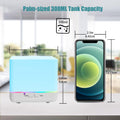 Essential Oil Diffuser 300Ml White Cute Humidifier with Adjustable Mist Mode,Auto Off,7-Colors Night Lignts 3 in 1 Portable Aroma Diffuser for