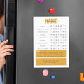 Modern Habit Tracker Sticky Note Pad / 50 Sheets / 8" X 11.5" Positive Habit List Sticky Notes/Weekly Accountability Checklist/Made in the USA