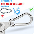 2" Large Flag Pole Rings, 2 Pcs Aluminum Alloy Spinning Flag Pole Ring Clips Swivels, 360Â° Rotating anti Wrap Flagpole Ring Hardware with
