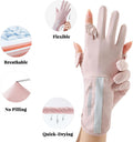 Women UV Sun Protection Gloves Full Finger Touchscreen Non Slip Gloves Driving Gloves Breathable Summer Outdoor for Women