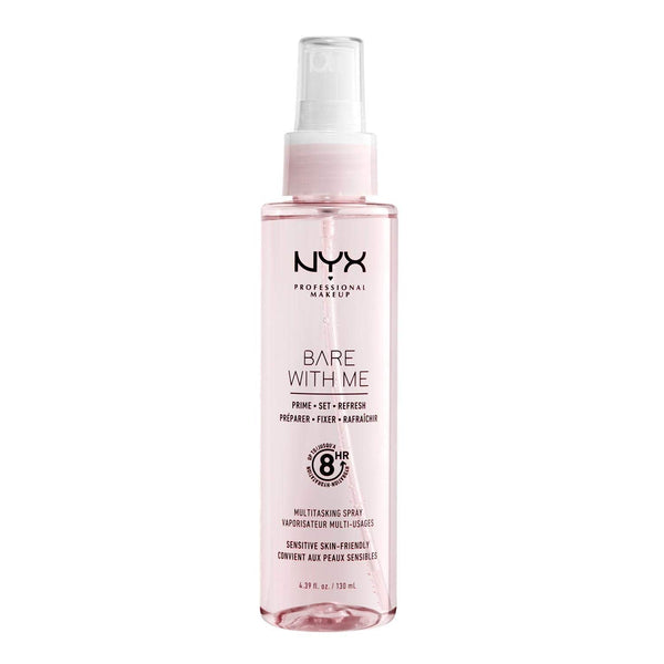 NYX PROFESSIONAL MAKEUP Bare with Me Multitasking Face Primer & Makeup Setting Spray, Hydrating Face Mist for up to 8HR Wear, Long-Lasting, Vegan