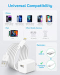 I Phone Lightning Chargerï¼[Mfi Certified] Phone Charger USB with Charging Cord 6 Ft I Phone Charger Cable for I Phone 14 13 12 11 Pro/Pro Max/Se