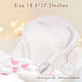 Bath Pillow for Tub,Ergonomic Head & Neck Support, Ultra-Soft 4D Breathable Mesh Bathtub Cushion Pillow,Non-Slip Suction Cups, Fast-Drying &