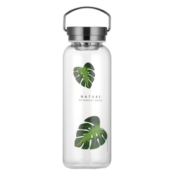 32 Oz Glass Water Bottle Wide Mouth with Neoprene Sleeve, Bpa Free