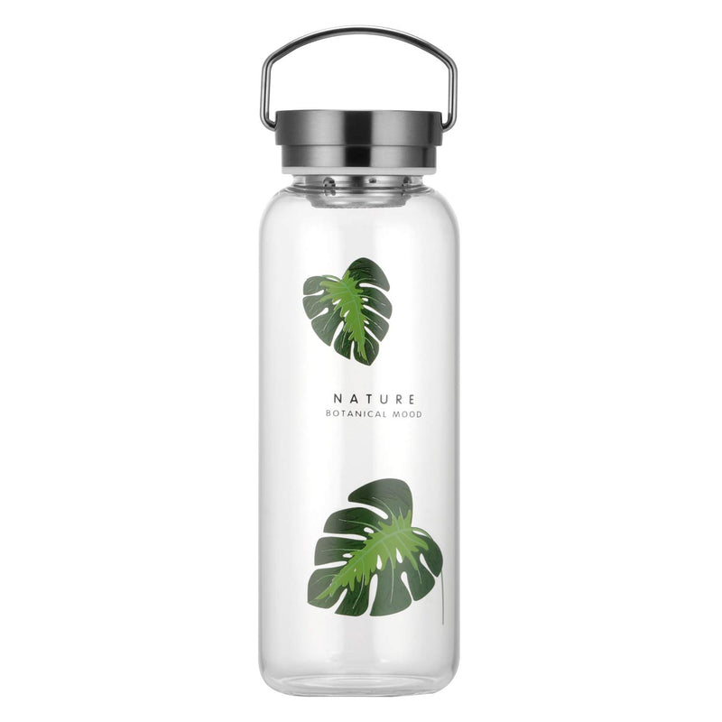 32 Oz Glass Water Bottle Wide Mouth with Neoprene Sleeve, Bpa Free