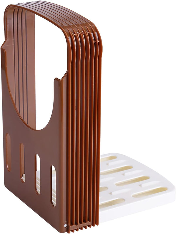 Bread Slicer for Homemade Bread with Rubber Feet Paddings and E Book Loaf Cutter Machine Foldable Adjustable