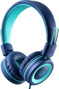Kids Headphones - Noot Products K11 Foldable Stereo Tangle-Free 3.5Mm Jack Wired Cord On-Ear Headset for