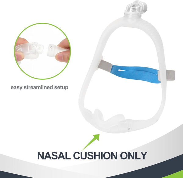 Replacement for N30i Medium Nasal Cushion, Soft Curved Cradle Around The Nose, Snug Fit & No Leaks