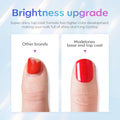Modelones Gel Top Coat, 15 Ml 2025 Upgrade Super Shiny Base and Top Coat Set, Soak off Nail Lamp Acid Free No Wipe Clear Base Top Gel Nail Polish