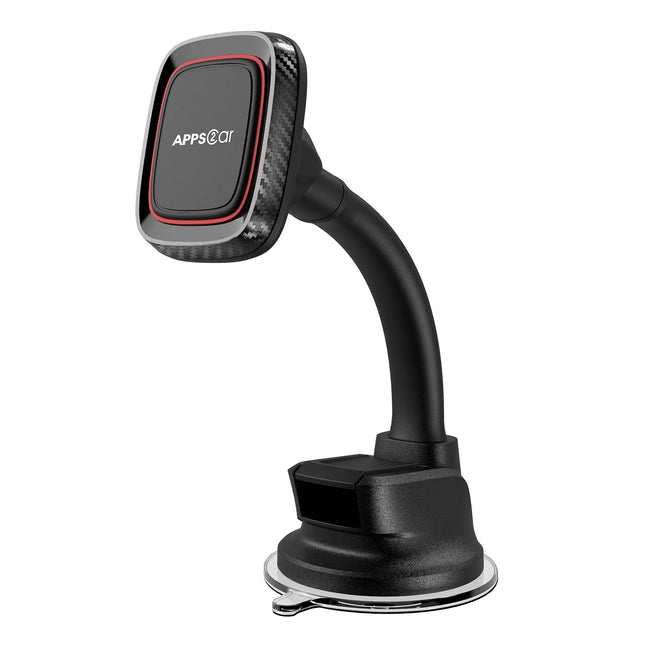 Apps2Car Magnetic Phone Holder for Car, Dashboard Windshield Phone Holder Mount with Flexible Arm & Built-In Strong Magn