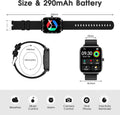 Smart Watch (Answer/Make Call): 1.85" Waterproof Fitness Trackers with 24-Hours Blood Pressure Heart Rate Spo2 Sleep Monitor Watches for Men