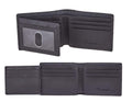 Travelambo Wallet for Men, Trifold RFID Blocking Mens Wallet, 12 Credit Card Holder Minimalist Front Pocket, Leather Slim Wallet with ID Window