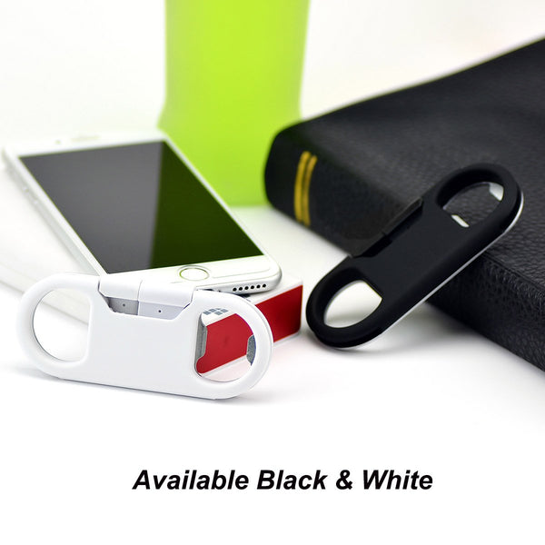 Iphone Charge Lightning Cable + Keychain + Bottle Opener + Aluminum Carabiner,Portable Multifunction Keychain Bottle Opener USB Charging Cord