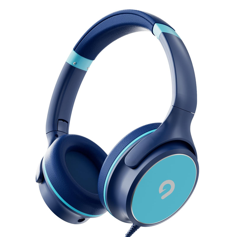 Kids Headphones with Safe 85Db/94Db Volume Limiter for Child/Teens, Foldable HD Stereo Sound Headset for Kindle Kids/Fire Tablet/Ipad/Laptop,