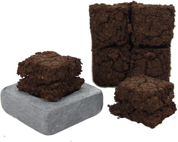 Irish Turf/Peat Incense and 1.5 Inch Sq Burner Plate,Beige,