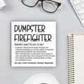 Funny Office Wooden Sign Dumpster Fire Desk Accessories This Little Light of Mine I'M Gonna Let It Shine Wood Block Box Sign Office Desk Shelf Decor