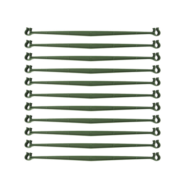 30PCS Stake Arms for Tomato Cage?Expandable Trellis Connectors-11.8" with 2 Buckles for Tomato Cage Attach 11Mm Diameter Plant Stakes