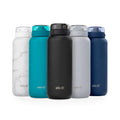 Ello Cooper 32Oz Stainless Steel Water Bottle with Straw and Carry Handle, Double Walled and Vacuum Insulated Metal, Leak Proof Locking Lid with