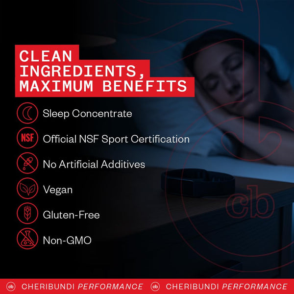 Cheribundi Tart Cherry Juice Sleep | Tart Cherry Juice with L-Theanine & Valerian Root | Athletes Recovery Drink | Promotes Restorative Sleep,