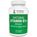 Dr. Berg Natural Vitamin B1 B6 B12 Complex - Allithiamine Vitamin B1 Supplement with 8 Essential Vitamin B Complex for Men & Women Including