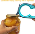 Otstar Latest Jar Opener for Seniors with Arthritis, Weak Hands, Multi-Function Bottle Opener with Non Slip Rubber Jar Opener Gripper Pad and