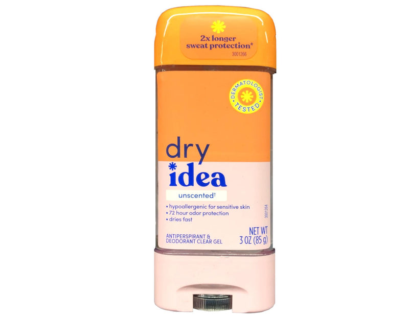 Dry Idea Powder Fresh, Clear Gel, Anti-Perspirant and Deodorant, 3.0 Fl Oz (Pack of 2)