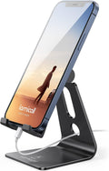 Lamicall Adjustable Cell Phone Stand, Desk Phone Holder, Cradle, Dock, Compatible with Iphone 16, 15, 14, Plus, Pro, Pro Max, 13 12 X XS,4-8
