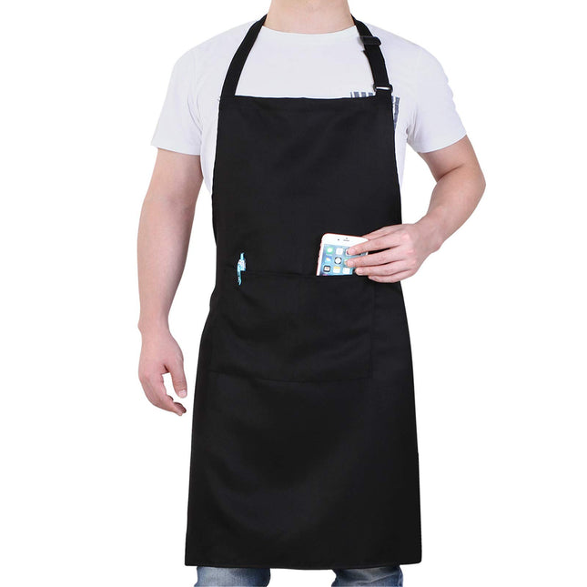 Will Well Chef Apron for Men and Women - 33" X 27" Large with 38" Waist Ties for a Comfy and Snug Fit, Durable and Light