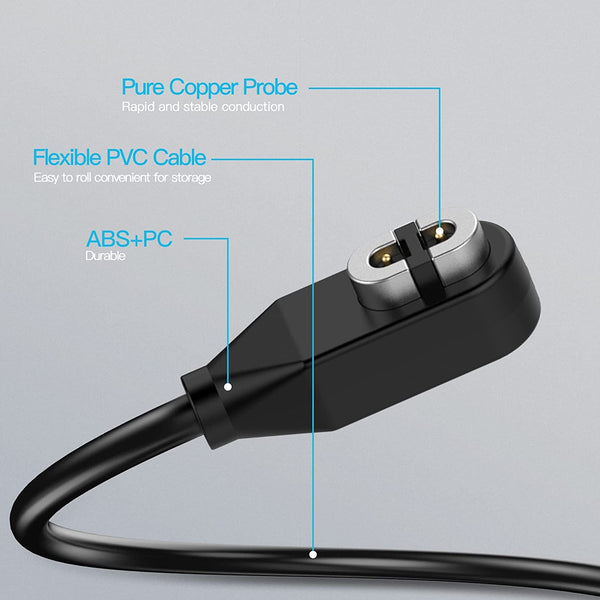 AWINNER 2 Pack Compatible for Shokz Charging Cable,Magnetic Charger Cord Compatible for Aftershokz Aeropex As800,Shokz Openrun Pro,Openrun,Openrun