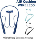 JVC Air Cushion Wireless Earbuds Headphones, Bluetooth 5.0, Water Resistant IPX4, Long Life Battery (Up to 24 Hours), 3-Button Remote with Mic -